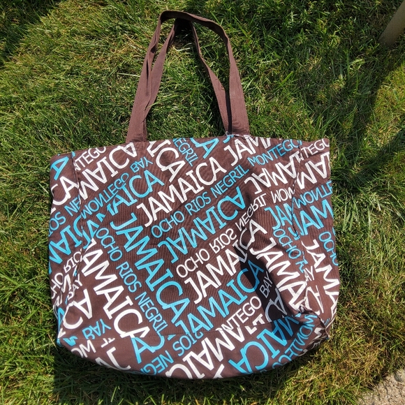 Jamaica Canvas Large TOTE bag - Picture 1 of 5